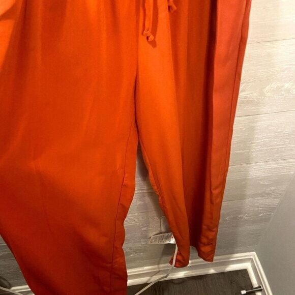 BEBOP Women Sleeveless Jumpsuit Collared Button‎ Top Wide Leg Palazzo Small - Picture 8 of 9